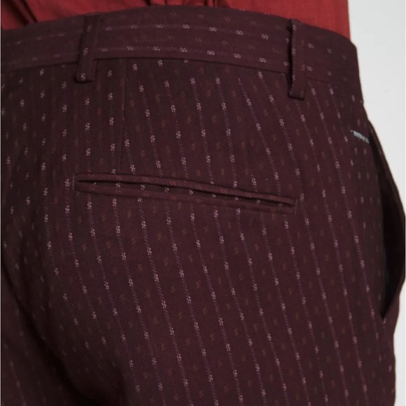 Scotch & Soda Men's Burgundy Classic Chino Trouser 28/32 - Picture 3 of 14